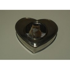 Tinnen Foto herinneringsdoosje Hartje (30510-1)